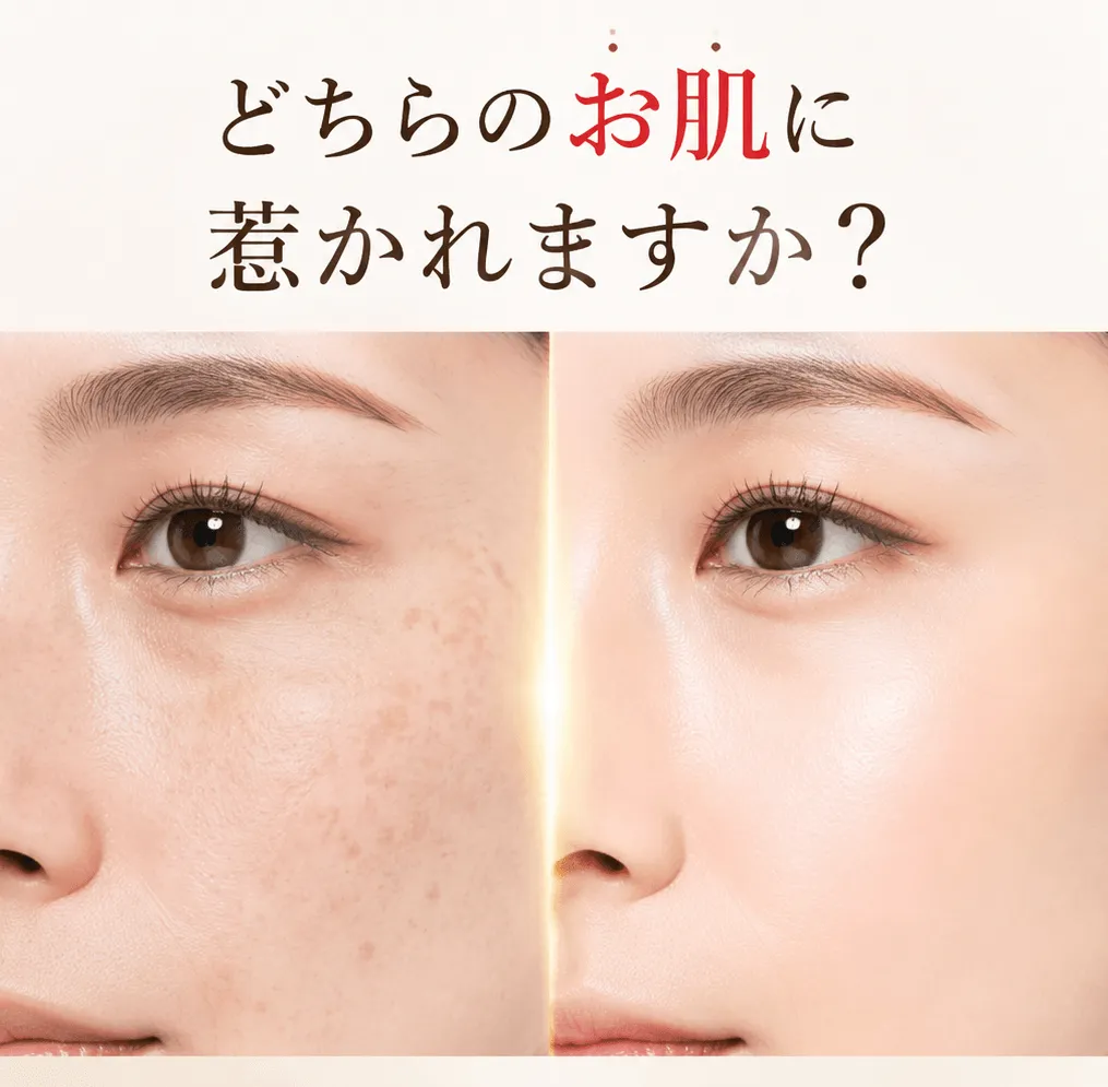 どちらのお肌に惹かれますか？
