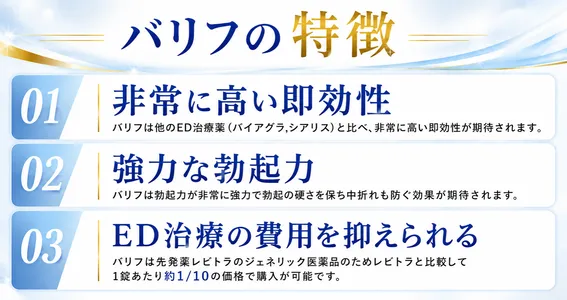 バリフの特徴を説明している画像