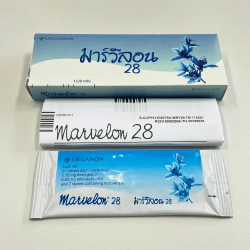 マーベロン28の箱と中身