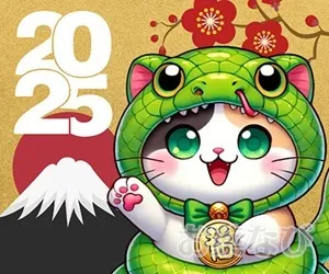 2025年新春初売りセールの招き猫