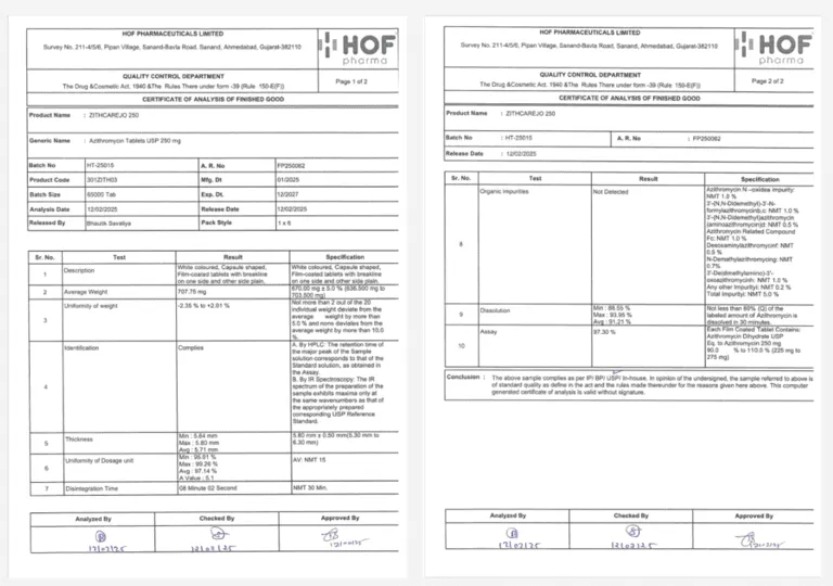 ジスケア錠の成分鑑定結果