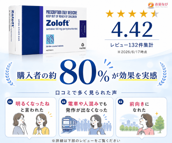 ジェイゾロフトの口コミ評価と購入者レビューまとめ